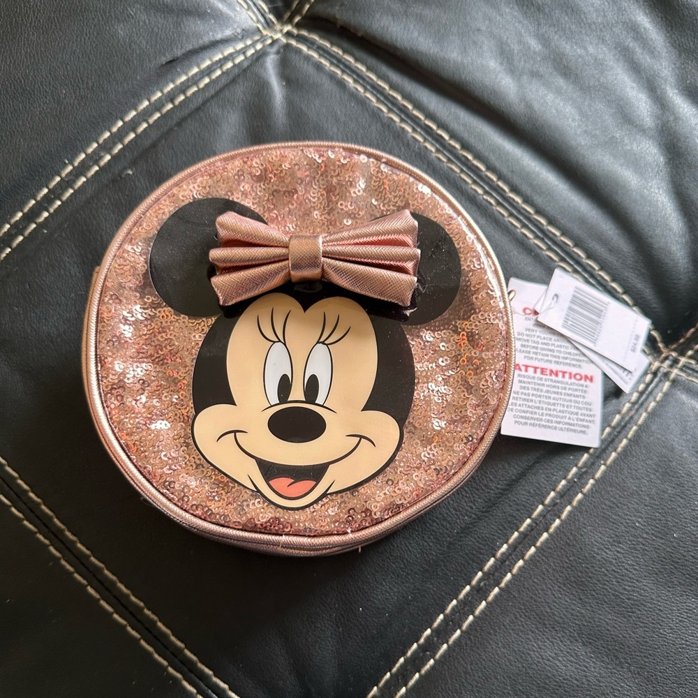 NWT Minnie Mouse Sequin Pink Crossbody